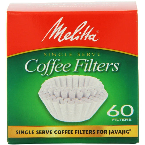 Melitta 63229 Single Serve Coffee Filters For JavaJigTM 60 Count (Pack of 4)