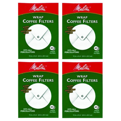 Melitta White Wrap Around Coffee Filter for Percolator (Pack of 4)